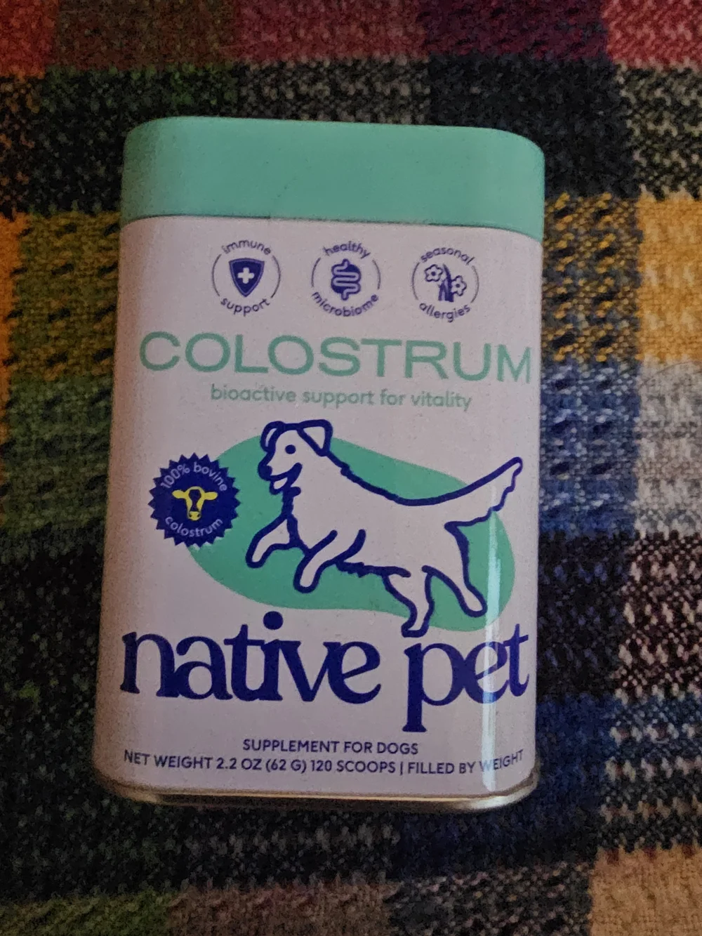 Native Pet Colostrum Mint & Navy